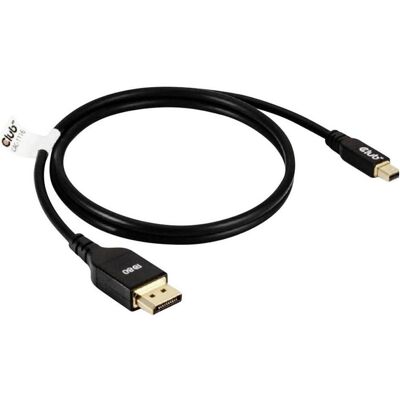 Club 3D Mini DP — DisplayPort (1 m), Videokabel, Schwarz Club 3D Mini DP — DisplayPort (1 m), Videokabel, Schwarz
