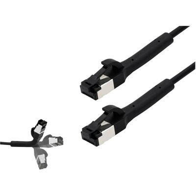 BKL Electronic 144012 Netzwerkkabel - 1,5m Schwarz - Cat 8.1 RJ45 BKL Electronic 144012 Netzwerkkabel - 1,5m Schwarz - Cat 8.1 RJ45