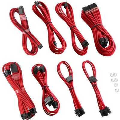 CableMod RT-Series Pro ModMesh 12VHPWR Dual Cable Kit für ASUS/Seasonic - rot (85 cm, 24 pin ATX, 4 pin PWM, 8 pin EPS, PCIe), Interne Kabel (PC) CableMod RT-Series Pro ModMesh 12VHPWR Dual Cable Kit für ASUS/Seasonic - rot (85 cm, 24 pin ATX, 4 pin PWM, 8 pin EPS, PCIe), Interne Kabel (PC)