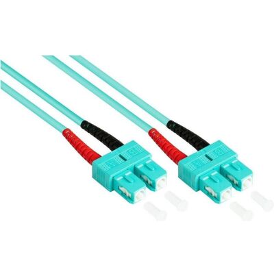 Kabelmeister Patchkabel LWL Duplex OM3 (Multimode, 50/125) SC/SC, LSZH, austauschbare Polarität, 20m (20 m), Netzwerkkabel Kabelmeister Patchkabel LWL Duplex OM3 (Multimode, 50/125) SC/SC, LSZH, austauschbare Polarität, 20m (20 m), Netzwerkkabel