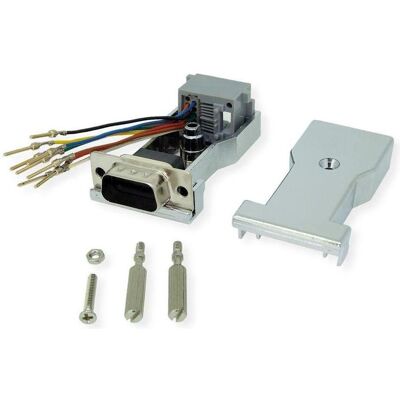 Secomp DB9 Stecker-RJ45 Buchse 8P/8C 8Ltg., Telefon Zubehör Secomp DB9 Stecker-RJ45 Buchse 8P/8C 8Ltg., Telefon Zubehör