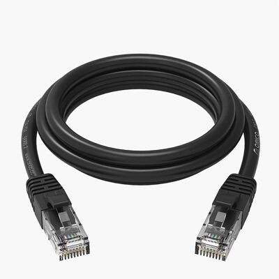 Orico Kabel sieciowy Ethernet PUG-C6 CAT6 1000Mbps RJ45 internetowy LAN okrągły 3 m - czarny (UTP, CAT6, 3 m), Netzwerkkabel Orico Kabel sieciowy Ethernet PUG-C6 CAT6 1000Mbps RJ45 internetowy LAN okrągły 3 m - czarny (UTP, CAT6, 3 m), Netzwerkkabel
