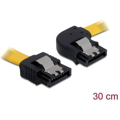 Delock SATA2 Kabel intern, 30cm mit Clip, gelb (30 cm, SATA), Interne Kabel (PC) Delock SATA2 Kabel intern, 30cm mit Clip, gelb (30 cm, SATA), Interne Kabel (PC)