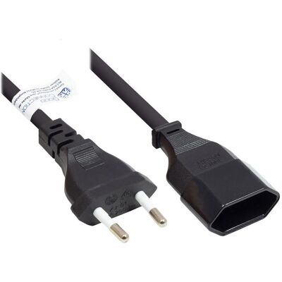 Good Connections, Verlängerungskabel, Euro-Verlängerung Euro-Stecker Typ C (gerade) an Euro-Buchse (gerade), schwarz, 0,75 mm², 0,2 m, (0.20 m, CEE 7/16) Good Connections, Verlängerungskabel, Euro-Verlängerung Euro-Stecker Typ C (gerade) an Euro-Buchse (gerade), schwarz, 0,75 mm², 0,2 m, (0.20 m, CEE 7/16)