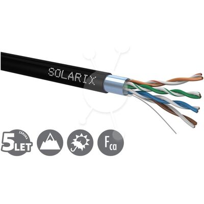 Solarix Venkovnà inst. kabel CAT5e FTP PE /box (FTP, CAT5e, 100 m), Netzwerkkabel Solarix Venkovnà inst. kabel CAT5e FTP PE /box (FTP, CAT5e, 100 m), Netzwerkkabel
