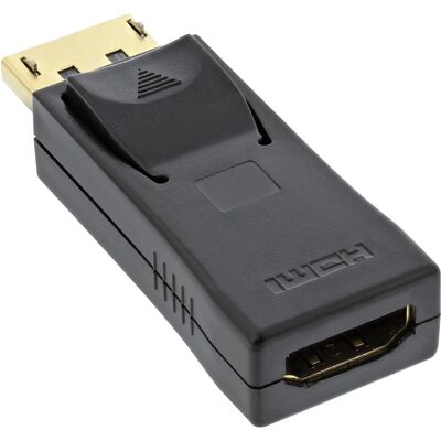 InLine DP zu (HDMI), Video Adapter, Schwarz InLine DP zu (HDMI), Video Adapter, Schwarz