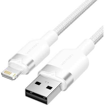 Vention Cable Usb2.0 To Lightning/2m White Lanwh (2 m, USB 2.0), USB Kabel Vention Cable Usb2.0 To Lightning/2m White Lanwh (2 m, USB 2.0), USB Kabel