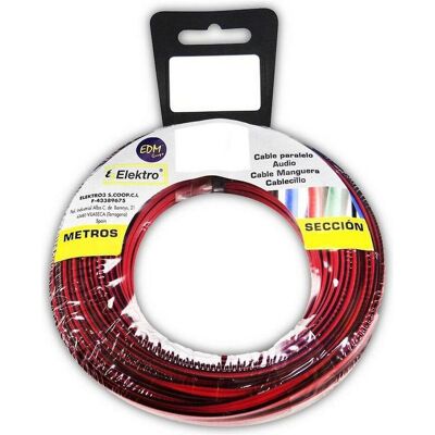 EDM Product Audiokabel 28017 Schwarz Rot Rot/Schwarz 2 X 1,5 Mm 5 M (Antennenkabel), Antennenkabel EDM Product Audiokabel 28017 Schwarz Rot Rot/Schwarz 2 X 1,5 Mm 5 M (Antennenkabel), Antennenkabel