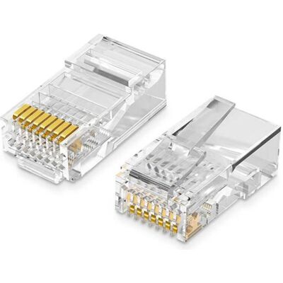 Ugreen NW110 Ethernet, RJ45 Plug, 8P/8C, Cat.5/5e, UTP (100pcs.) (UTP, CAT5e, 0.16 m), Netzwerkkabel Ugreen NW110 Ethernet, RJ45 Plug, 8P/8C, Cat.5/5e, UTP (100pcs.) (UTP, CAT5e, 0.16 m), Netzwerkkabel