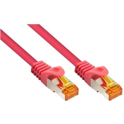 Kabelmeister RJ45 Patchkabel Cat. 7, TPE, magenta, 30m – S/FTP Netzwerkkabel (S/FTP, CAT7, 30 m), Netzwerkkabel Kabelmeister RJ45 Patchkabel Cat. 7, TPE, magenta, 30m – S/FTP Netzwerkkabel (S/FTP, CAT7, 30 m), Netzwerkkabel