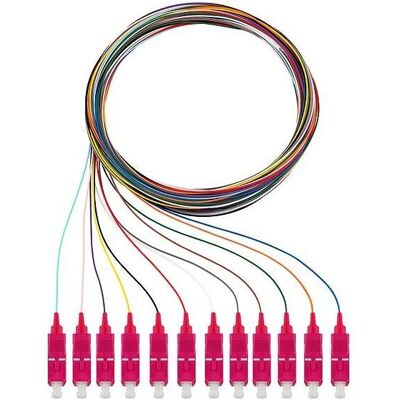 Rutenbeck Pigtails 12xSC OM4 2m (2 m), Netzwerkkabel Rutenbeck Pigtails 12xSC OM4 2m (2 m), Netzwerkkabel