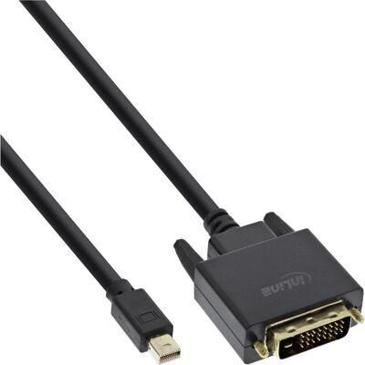 InLine DisplayPort — DVI (0.50 m), Videokabel, Schwarz InLine DisplayPort — DVI (0.50 m), Videokabel, Schwarz