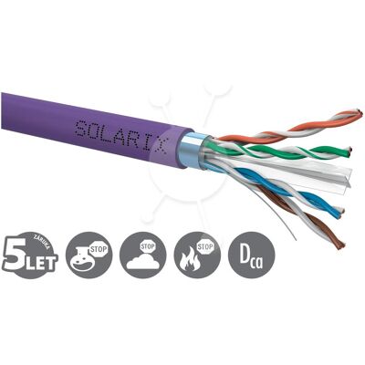 Solarix Installationskabel CAT6 FTP LSOH Dca-s2,d2,a1 500m/Rolle SXKD-6-FTP-LSOH (F/UTP, CAT6, 500 m), Netzwerkkabel Solarix Installationskabel CAT6 FTP LSOH Dca-s2,d2,a1 500m/Rolle SXKD-6-FTP-LSOH (F/UTP, CAT6, 500 m), Netzwerkkabel