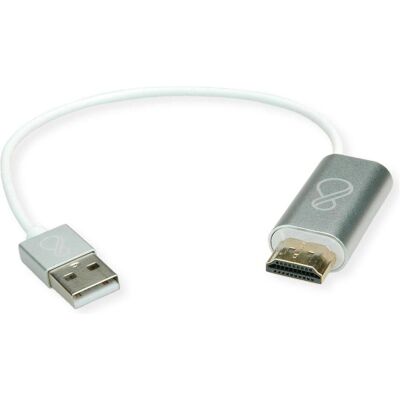 Bachmann Ochno Adapter HDMI zu USB-C und USB-A - Adapter - Digital/Daten (USB Typ-C, 25 cm), Data + Video Adapter, Silber, Weiss Bachmann Ochno Adapter HDMI zu USB-C und USB-A - Adapter - Digital/Daten (USB Typ-C, 25 cm), Data + Video Adapter, Silber, Weiss