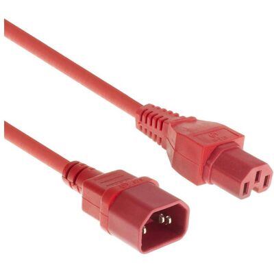 ACT Powercord C14 - C15 red 2.5 m (2.50 m), Stromkabel, Rot ACT Powercord C14 - C15 red 2.5 m (2.50 m), Stromkabel, Rot