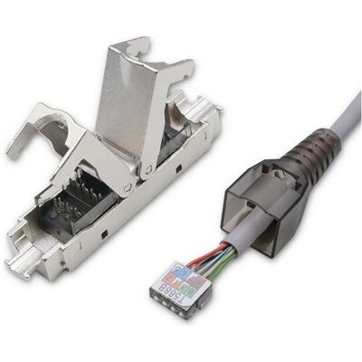 Qoltec Werkzeugloser RJ45 STP-Stecker CAT6, JACK PIN (Netzwerk Zubehör), Zubehör Netzwerk Qoltec Werkzeugloser RJ45 STP-Stecker CAT6, JACK PIN (Netzwerk Zubehör), Zubehör Netzwerk