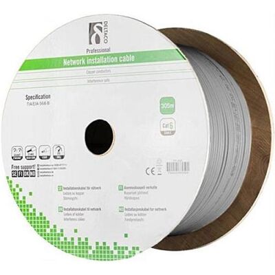 OEM Alfaco Cat5E F/UTP-Kabel auf Rolle 305 m grau LSZH – (Fca) (F/UTP, CAT5e, 305 m), Netzwerkkabel OEM Alfaco Cat5E F/UTP-Kabel auf Rolle 305 m grau LSZH – (Fca) (F/UTP, CAT5e, 305 m), Netzwerkkabel
