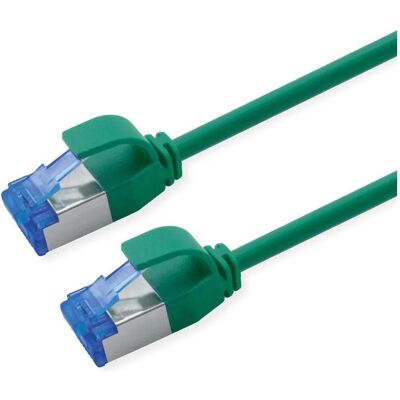 Roline S/FTP P-Kabel Kat.6A, grün, 1.0m PoE, Slim, LSOH (S/FTP, CAT6a, 1 m), Netzwerkkabel Roline S/FTP P-Kabel Kat.6A, grün, 1.0m PoE, Slim, LSOH (S/FTP, CAT6a, 1 m), Netzwerkkabel