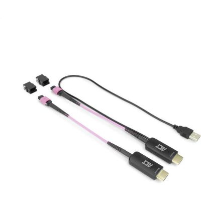 ACT HDMI to MTP/MPO adapter set to extend an HDMI connection up to 8K@60Hz (1.80 m, Parallel (Drucker)), Schnittstellenkabel ACT HDMI to MTP/MPO adapter set to extend an HDMI connection up to 8K@60Hz (1.80 m, Parallel (Drucker)), Schnittstellenkabel