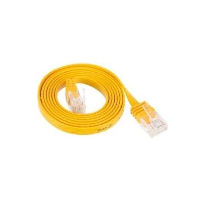 Tecline Patchkabel Cat.6 U/UTP, ungeschirmt, flach, gelb, 5.0m superflaches Patchkabel z.B. für die Verlegun (U/UTP, CAT6, 5 m), Netzwerkkabel Tecline Patchkabel Cat.6 U/UTP, ungeschirmt, flach, gelb, 5.0m superflaches Patchkabel z.B. für die Verlegun (U/UTP, CAT6, 5 m), Netzwerkkabel