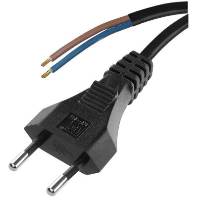 Emos, Verlängerungskabel, Netzkabel PVC 2x 0,75mm2, 5m, schwarz (5 m) Emos, Verlängerungskabel, Netzkabel PVC 2x 0,75mm2, 5m, schwarz (5 m)