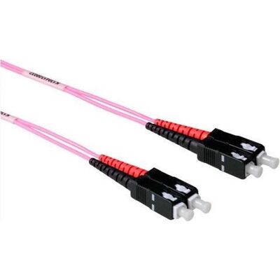 ACT 30 meter LSZH Multimode 50/125 OM4 fiber patch cable duplex with SC connectors (30 m), Netzwerkkabel ACT 30 meter LSZH Multimode 50/125 OM4 fiber patch cable duplex with SC connectors (30 m), Netzwerkkabel