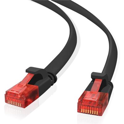 Helos Ultra Slim Patch-Kabel - 20m UTP Schwarz Helos Ultra Slim Patch-Kabel - 20m UTP Schwarz