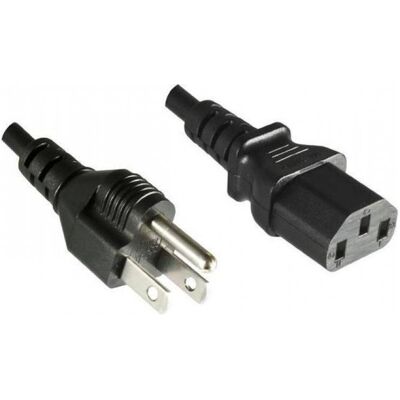 Mercodan Amerikansk netledning 1,8m (1.80 m), Stromkabel Mercodan Amerikansk netledning 1,8m (1.80 m), Stromkabel