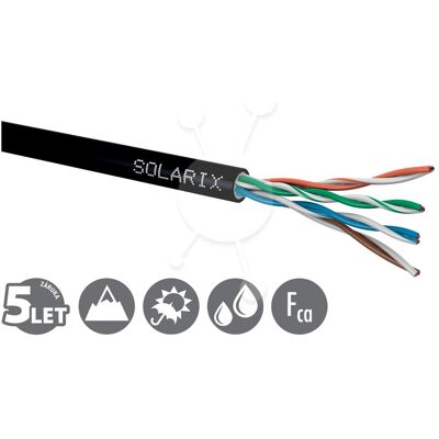 Solarix Venkovnà inst. CAT5e UTP PE /box gelový (UTP, CAT5e, 305 m), Netzwerkkabel Solarix Venkovnà inst. CAT5e UTP PE /box gelový (UTP, CAT5e, 305 m), Netzwerkkabel