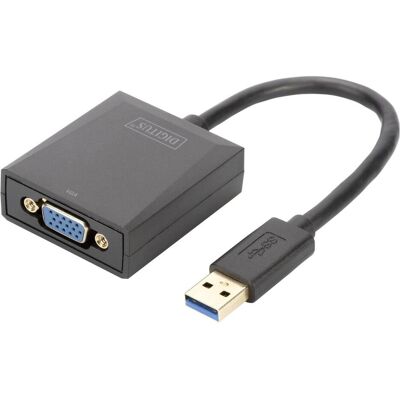 Digitus USB 3.0 auf (VGA), Video Adapter, Schwarz Digitus USB 3.0 auf (VGA), Video Adapter, Schwarz