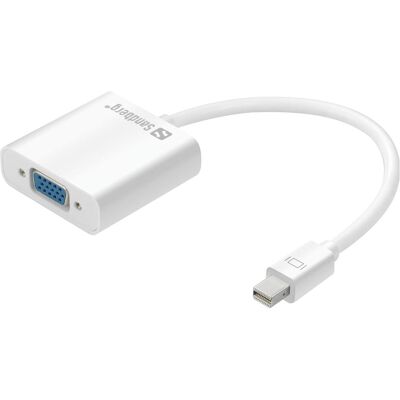 Sandberg Mini DP zu (VGA, 4.50 cm), Data + Video Adapter, Weiss Sandberg Mini DP zu (VGA, 4.50 cm), Data + Video Adapter, Weiss