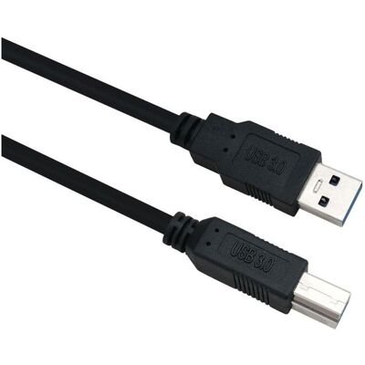 Helos USB Kabel - 3m, Schwarz - Hohe Datenrate Helos USB Kabel - 3m, Schwarz - Hohe Datenrate