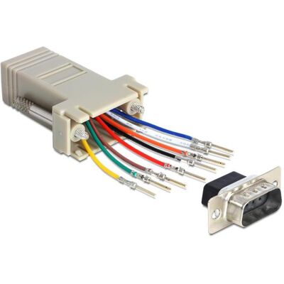 Delock RJ-45 zu DB15 Montagesatz, Schnittstellenkabel Delock RJ-45 zu DB15 Montagesatz, Schnittstellenkabel