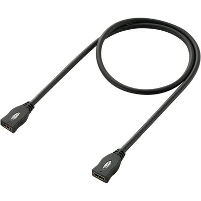 SpeaKa Professional HDMI-Doppel-Kupplung 1 m (1 m), Videokabel, Schwarz SpeaKa Professional HDMI-Doppel-Kupplung 1 m (1 m), Videokabel, Schwarz