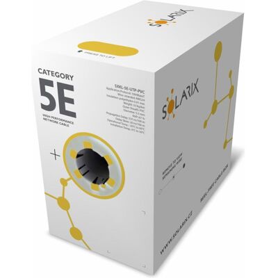 Solarix Instal.kabel CAT5E UTP PVC lanko (UTP, CAT5e, 305 m), Netzwerkkabel Solarix Instal.kabel CAT5E UTP PVC lanko (UTP, CAT5e, 305 m), Netzwerkkabel