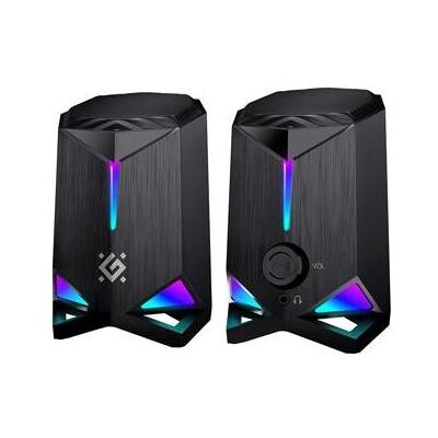 Defender GRAVITY 2.0 6W USB LED RGB, PC Lautsprecher, Schwarz Defender GRAVITY 2.0 6W USB LED RGB, PC Lautsprecher, Schwarz
