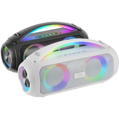 Mars Gaming Enceintes Nomade Bluetooth Ms-Pulse RGB (Blanc) (8 h), Bluetooth Lautsprecher, Weiss Mars Gaming Enceintes Nomade Bluetooth Ms-Pulse RGB (Blanc) (8 h), Bluetooth Lautsprecher, Weiss