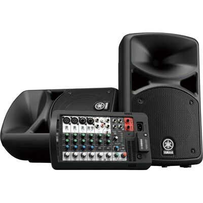 Yamaha Stagepas 400BT PA-System (Aktiv, 1x 400 W), PA Lautsprecher, Schwarz Yamaha Stagepas 400BT PA-System (Aktiv, 1x 400 W), PA Lautsprecher, Schwarz