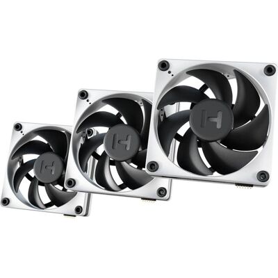 Hyte THICC FP12 120MM PWM FAN 3PK (120 mm, 3x), PC Lüfter, Weiss, Schwarz Hyte THICC FP12 120MM PWM FAN 3PK (120 mm, 3x), PC Lüfter, Weiss, Schwarz