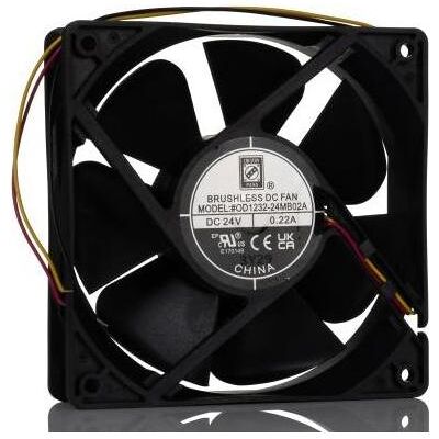 RS PRO DC fan, alarm, 120x32mm 181.9cu.m/h 24V (120 mm), PC Lüfter, Schwarz RS PRO DC fan, alarm, 120x32mm 181.9cu.m/h 24V (120 mm), PC Lüfter, Schwarz