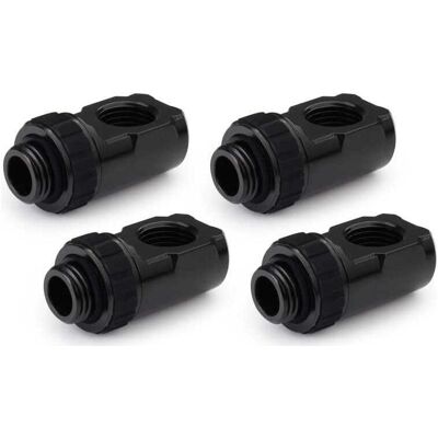 Alphacool Apex Grip adapter 90° OT/IT G1/4 rotatable black Set 4 pcs, Wasserkühlung Anschluss, Schwarz Alphacool Apex Grip adapter 90° OT/IT G1/4 rotatable black Set 4 pcs, Wasserkühlung Anschluss, Schwarz