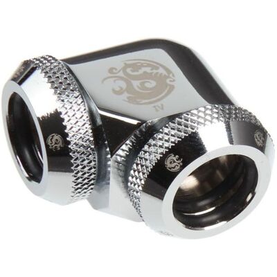 Bitspower Multi-Link Adapter 90 Grad 12mm AD auf 12mm AD Hardtube, Wasserkühlung Anschluss, Silber Bitspower Multi-Link Adapter 90 Grad 12mm AD auf 12mm AD Hardtube, Wasserkühlung Anschluss, Silber