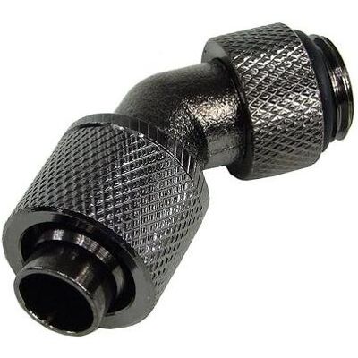 Aquatuning 13/10mm Anschraubtülle 45° drehbar, Wasserkühlung Anschluss, Schwarz Aquatuning 13/10mm Anschraubtülle 45° drehbar, Wasserkühlung Anschluss, Schwarz
