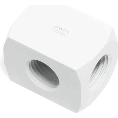 Alphacool ANF HF Anschlussterminal TEE T-St??ck Rund G1/4 - White, Wasserkühlung Anschluss, Weiss Alphacool ANF HF Anschlussterminal TEE T-St??ck Rund G1/4 - White, Wasserkühlung Anschluss, Weiss
