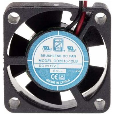 RS PRO DC axial fan, 25x10mm 3.06cu.m/h 12V, PC Lüfter, Transparent RS PRO DC axial fan, 25x10mm 3.06cu.m/h 12V, PC Lüfter, Transparent