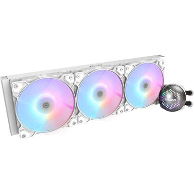 Zalman ALPHA36 White CPU Liquid Cooler 360mm Radiator 3 x 120 mm Fan ARGB pump Dual, CPU Wasserkühler, Weiss Zalman ALPHA36 White CPU Liquid Cooler 360mm Radiator 3 x 120 mm Fan ARGB pump Dual, CPU Wasserkühler, Weiss