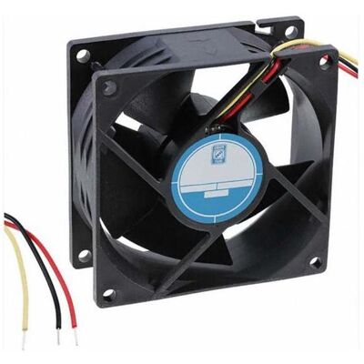 RS PRO DC fan, alarm, 80x32mm 94.4cu.m/h 24V (80 mm), PC Lüfter, Schwarz RS PRO DC fan, alarm, 80x32mm 94.4cu.m/h 24V (80 mm), PC Lüfter, Schwarz