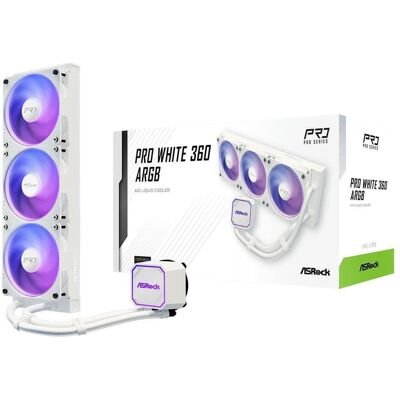 ASRock CPC Pro 360 ARGB White, CPU Wasserkühler, Weiss ASRock CPC Pro 360 ARGB White, CPU Wasserkühler, Weiss