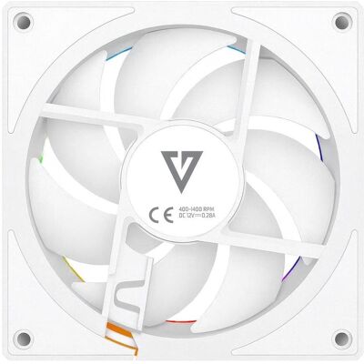 Modecom VOLCANO LOOP 120 ARGB Reverse Fan Weiss (120 mm), PC Lüfter, Weiss Modecom VOLCANO LOOP 120 ARGB Reverse Fan Weiss (120 mm), PC Lüfter, Weiss