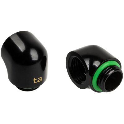 Bitspower Touchaqua Adapter 90 Grad G1/4 Zoll AG auf G1/4 Zoll IG - 2er Pack, Wasserkühlung Komponenten Zubehör, Schwarz Bitspower Touchaqua Adapter 90 Grad G1/4 Zoll AG auf G1/4 Zoll IG - 2er Pack, Wasserkühlung Komponenten Zubehör, Schwarz